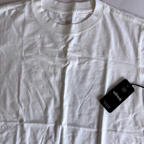 ALLBIRDS‎ Women's Medium Blizzard Cotton Tee Basic Short Sleeve Organic Cotton - Picture 1 of 9